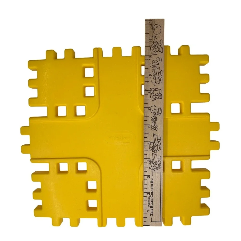 Vtg 1980s/1990s Little Tikes Wee Waffle Blocks Bridge & Roadways Lg Lot of 53